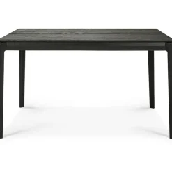 Oak Bok Matbord Utdragbar Svart, 180-280x100 cm