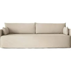 Offset Soffa 3-Sits Avtagbar Klädsel, Logan Sand