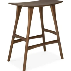 Osso Barstol 78 cm, Mörkbetsad Teak