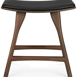 Osso Pall, Teak / Svart Läder