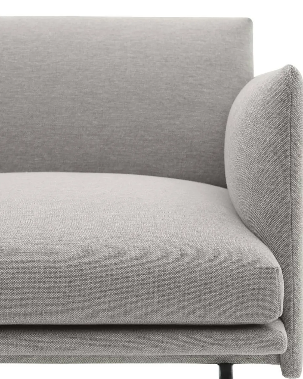 Outline Soffa 3-Sits, Svart Aluminium / Clay 12