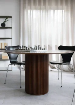 Palais Royal Bord 130 cm, Teakbetsad Ask