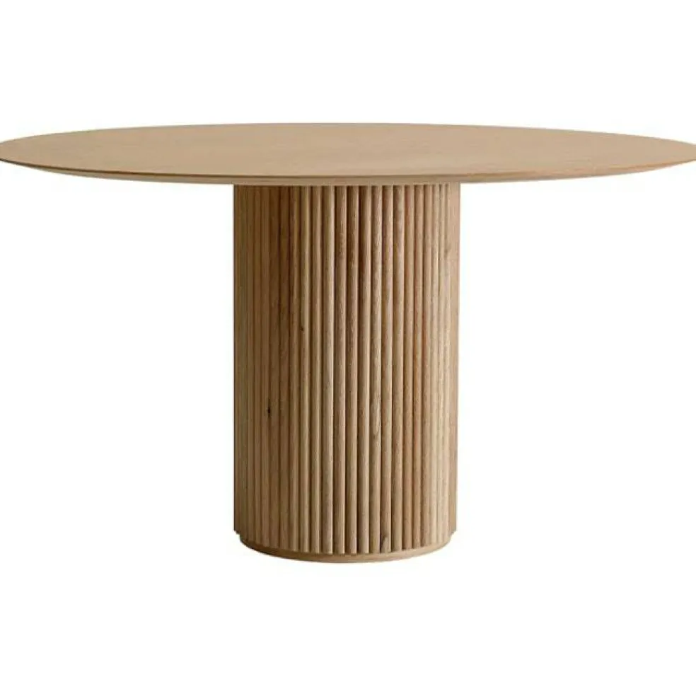 Palais Royal Bord 130 cm, Vitbetsad Ek