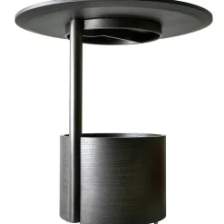 Parasol Soffbord Ø50 cm, Mörkbetsad Ek