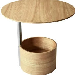 Parasol Soffbord Ø50 cm, Naturlig Ek