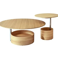 Parasol Soffbord Ø90 cm, Naturlig Ek