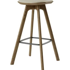 Pauline Barstol 75 cm, Oljad Ek / Läder Oyster