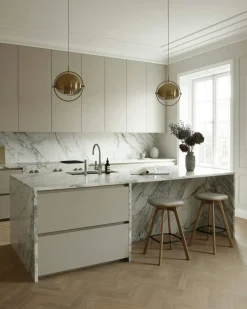 Pauline Barstol 65 cm, Oljad Ek / Läder Oyster