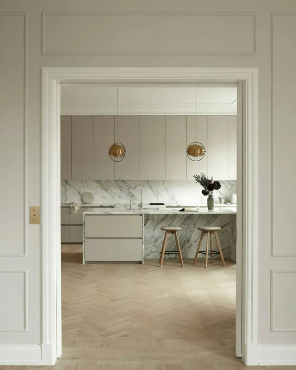 Pauline Barstol 65 cm, Oljad Ek / Läder Oyster