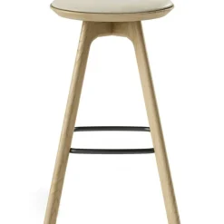 Pauline Barstol 65 cm, Oljad Ek / Läder Oyster