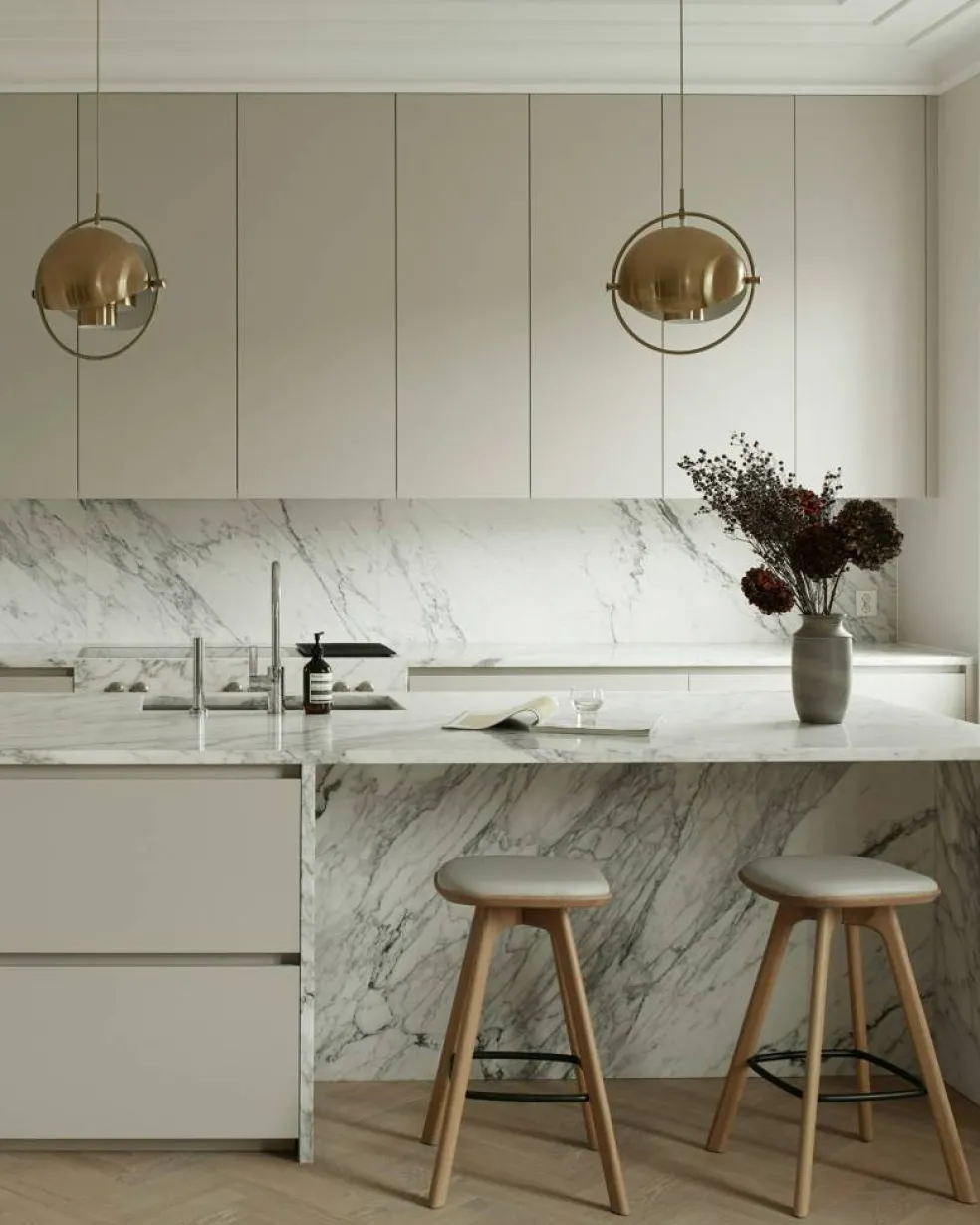 Pauline Barstol 65 cm, Oljad Ek / Läder Oyster