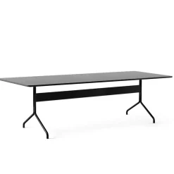 Pavilion AV24 Matbord 250x110 cm, Svart Ek/Krom