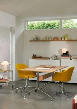 Pavilion AV18 Matbord 160x90 cm, Ek/Krom
