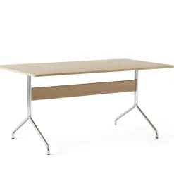 Pavilion AV18 Matbord 160x90 cm, Ek/Krom