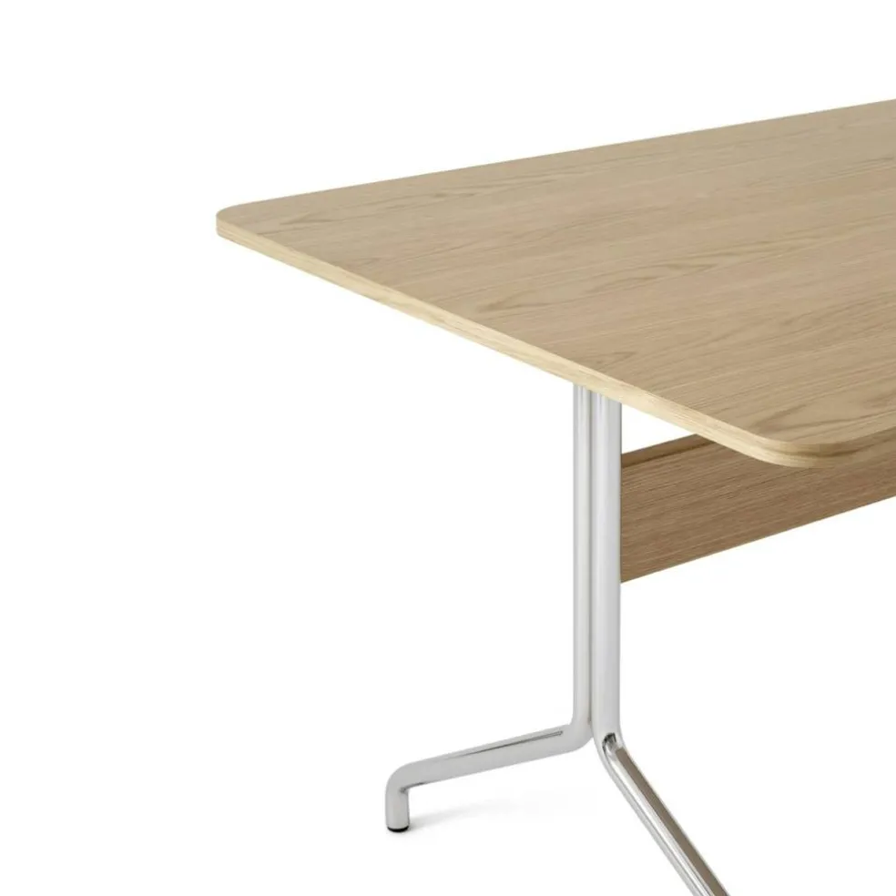 Pavilion AV18 Matbord 160x90 cm, Ek/Krom