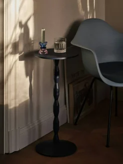 Pedestal Sidobord Ek, Blå