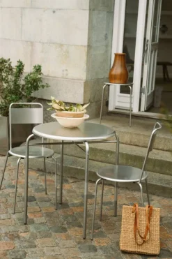 Petit Rond Bord Rostfritt Stål, Ø65 cm