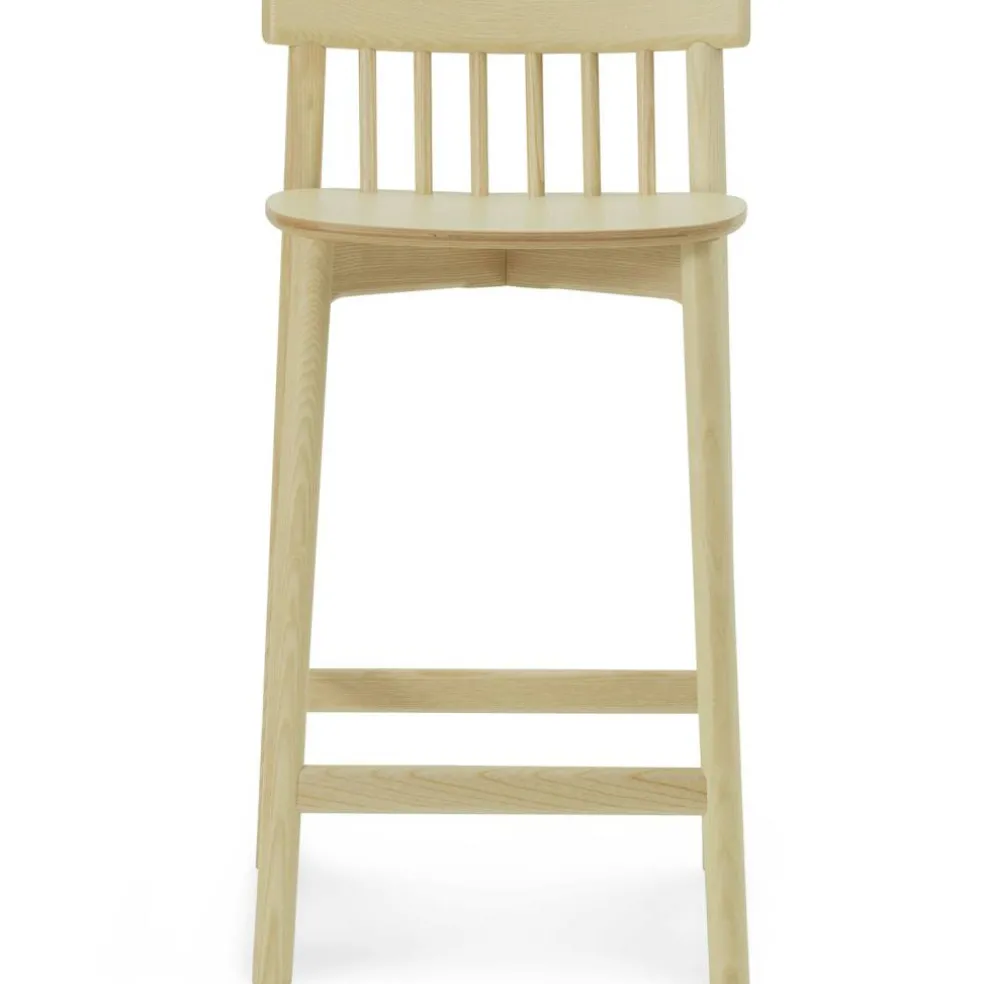 Pind Barstol 65 cm, Klarlackad Ask