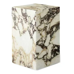 Plinth Tall Sidobord 51x30 cm, Calacatta Viola Marmor