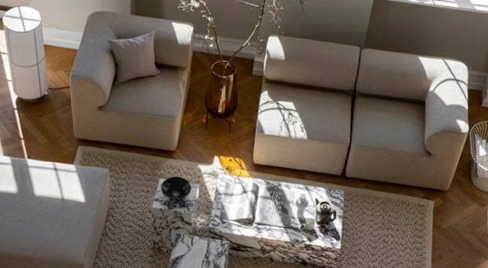 Plinth Tall Sidobord 51x30 cm, Calacatta Viola Marmor