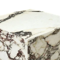 Plinth Tall Sidobord 51x30 cm, Calacatta Viola Marmor