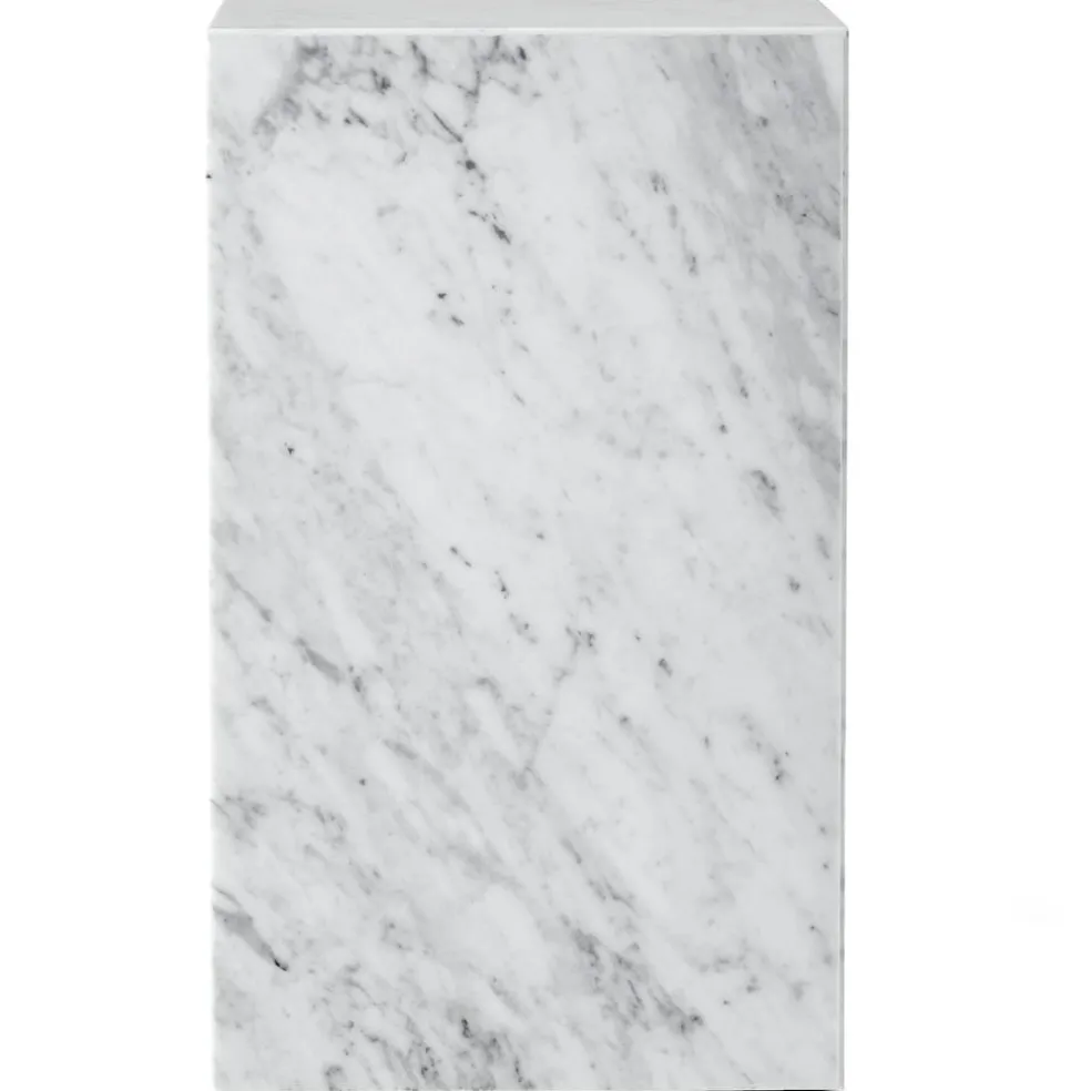 Plinth Tall Sidobord 51x30 cm, Carrara Marmor