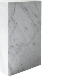 Plinth Tall Sidobord 51x30 cm, Carrara Marmor