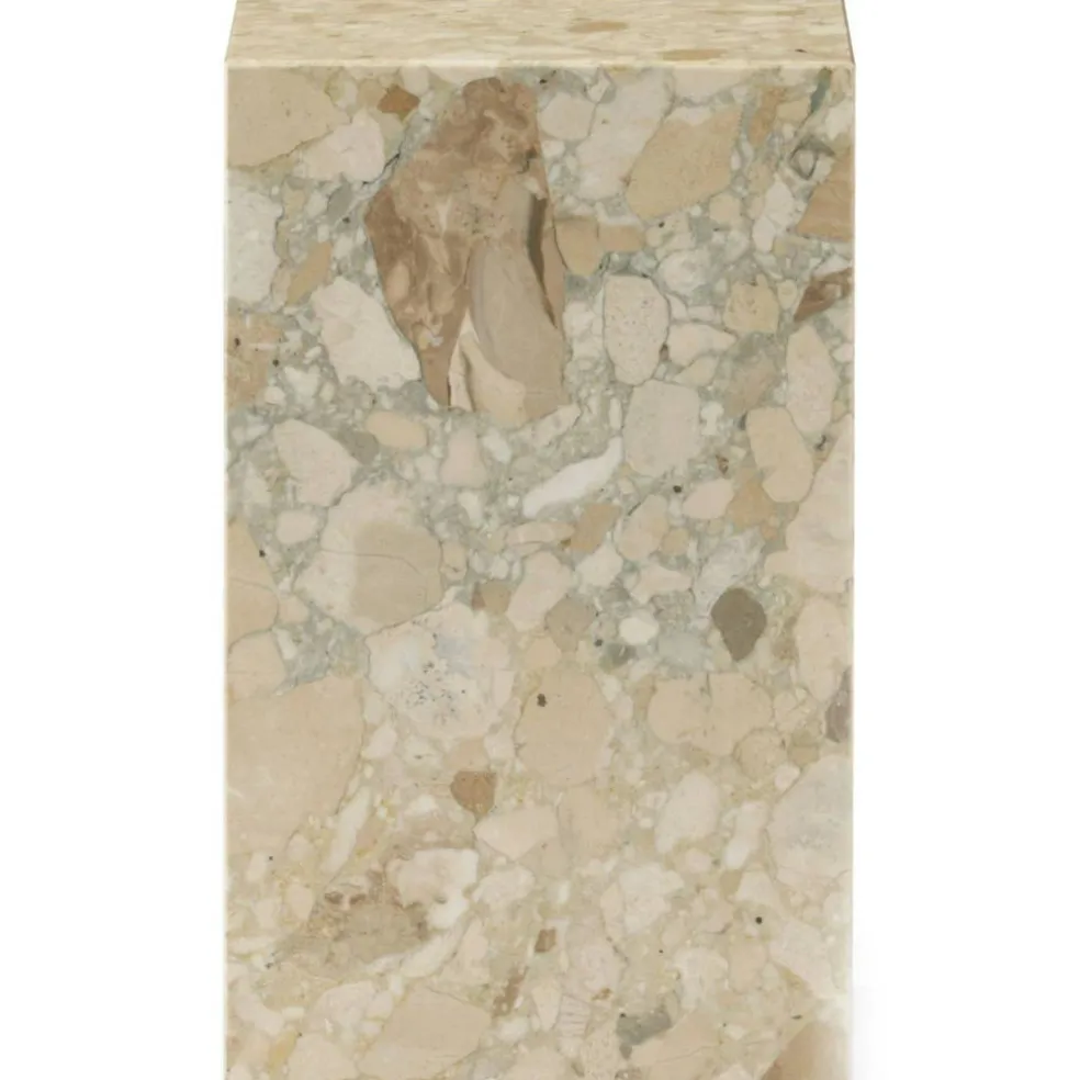 Plinth Tall Sidobord 51x30 cm, Kunis Breccia Marmor