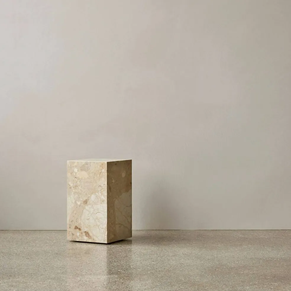 Plinth Tall Sidobord 51x30 cm, Kunis Breccia Marmor
