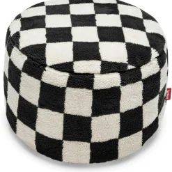 Point Teddy Chess Sittpuff, Svart / Ecru