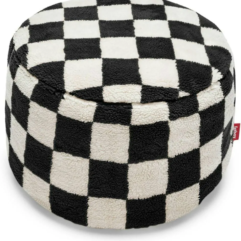 Point Teddy Chess Sittpuff, Svart / Ecru