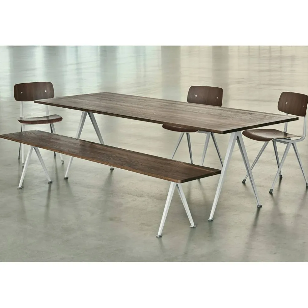 Pyramid Bench 12 190X40, Black Frame/Smoked