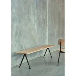 Pyramid Bench 12 190X40, Black Frame/Smoked