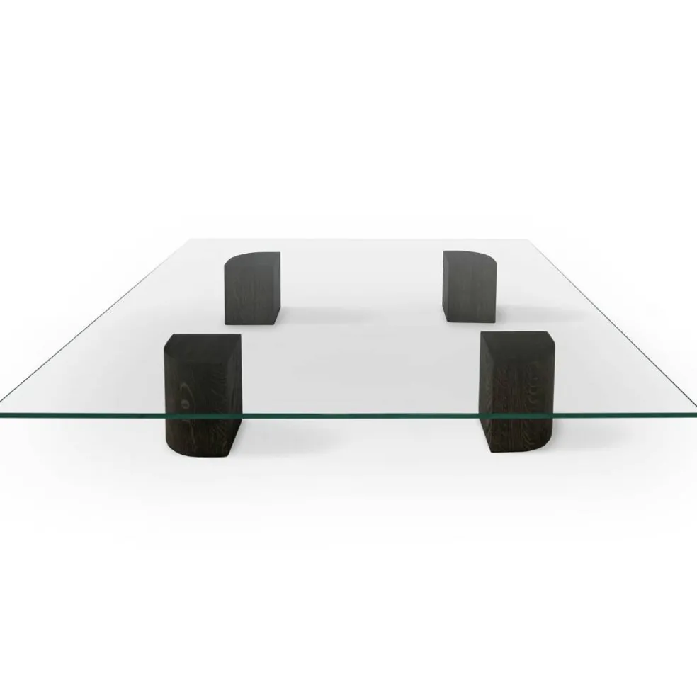 Quarter Soffbord Rökt Ek, 70x120 cm