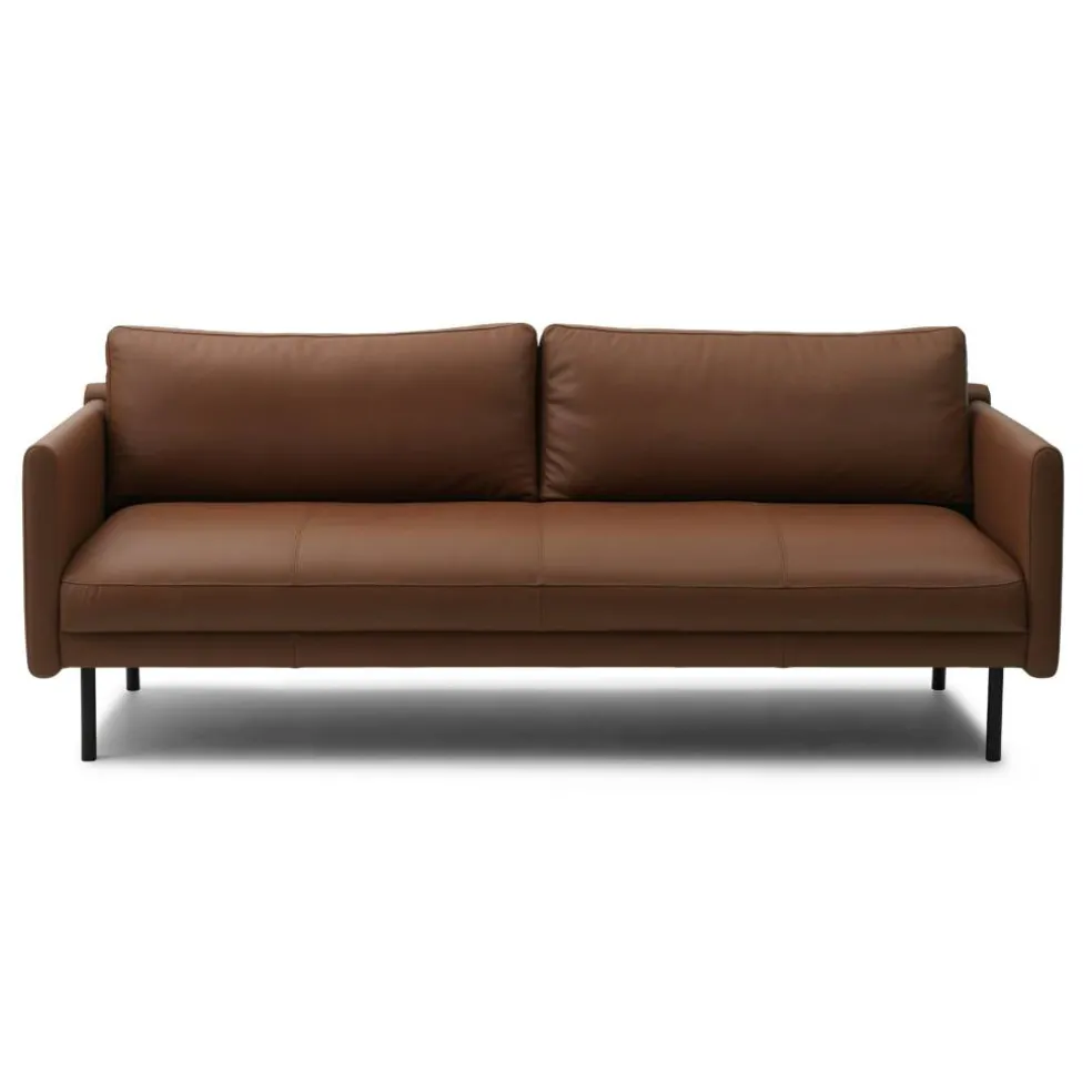 Rar 3-Sitssoffa, Leather Cognac