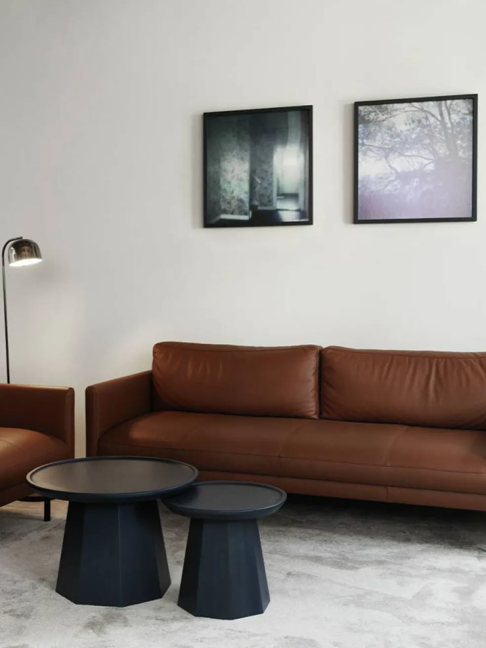 Rar 3-Sitssoffa, Leather Cognac