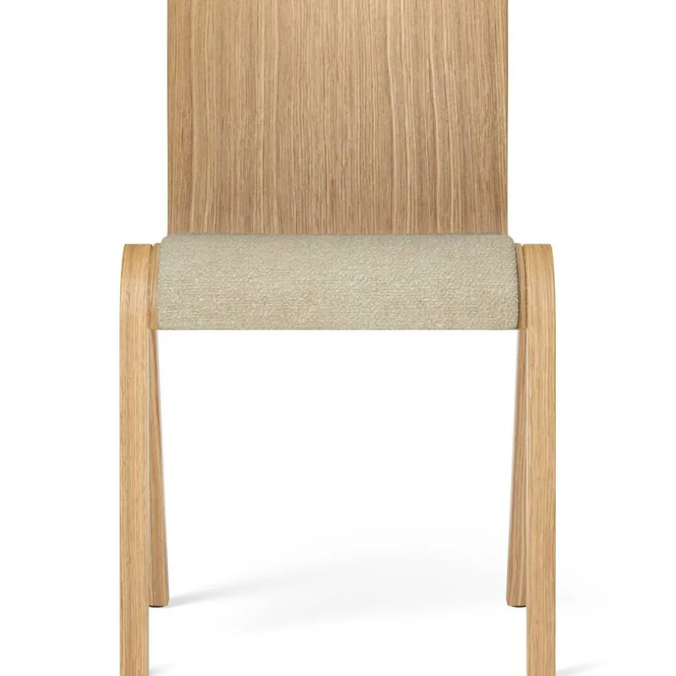 Ready Stol, Klädd Framsida, Mörkbetsad Ek / Bouclé 02