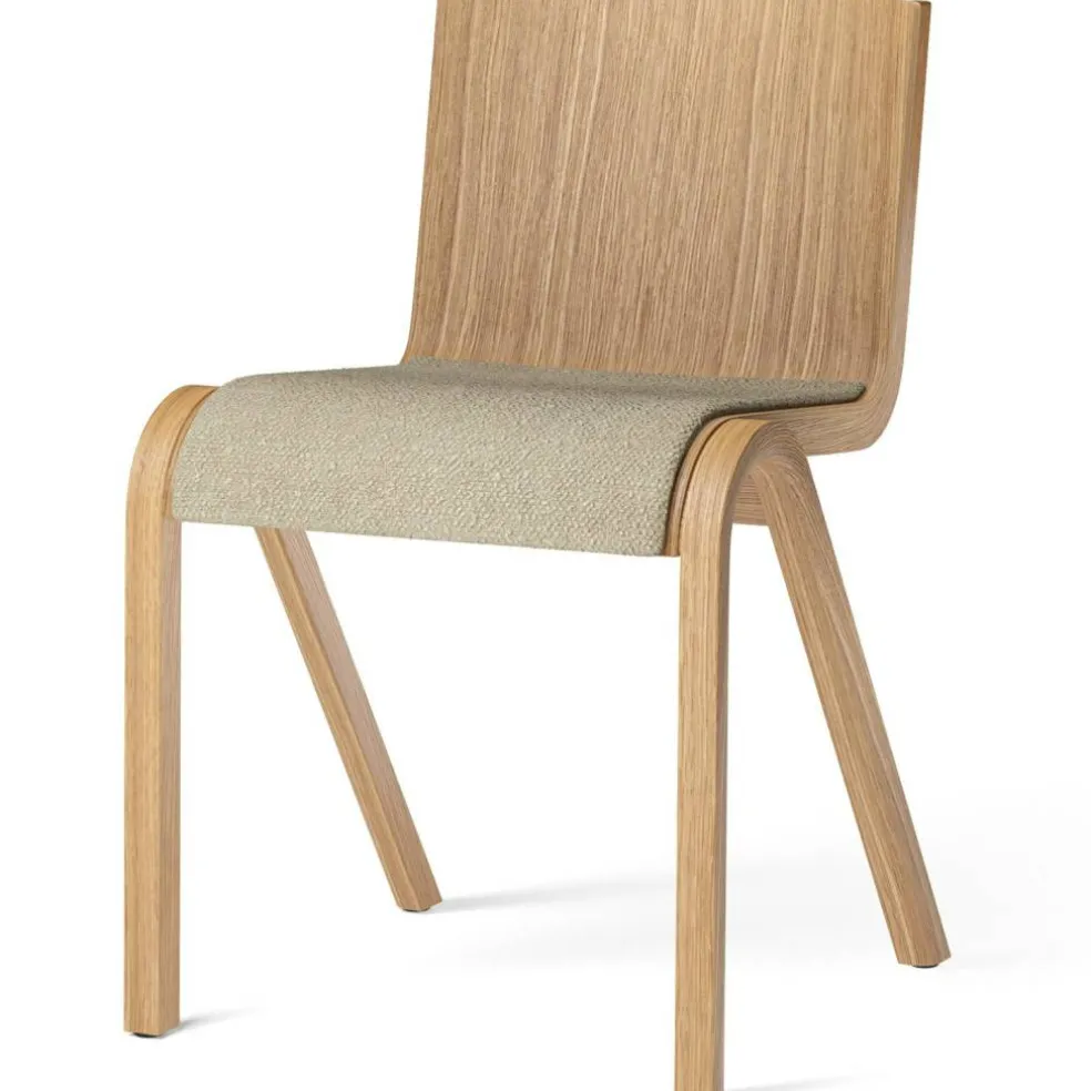Ready Stol, Klädd Framsida, Mörkbetsad Ek / Bouclé 02