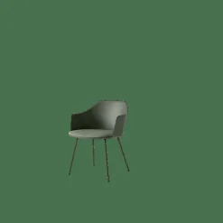 Rely HW34 Matstol Med Armstöd Polstrad Sits Bronze Green/Bronze/Canvas 0926