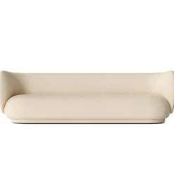 Rico Brushed 4-Sitssoffa, Off-white