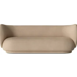 Rico Brushed 3-Sitssoffa, Sand