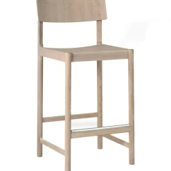 Rod Barstol 65 cm, Vit Vaxoljad Ek