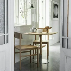 Rod Bord Vitpigmenterad Ek, Ø70 cm