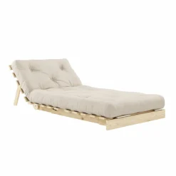 Roots 90 Loungefåtölj, Furu / Beige