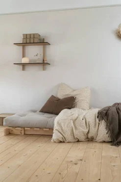 Roots 90 Loungefåtölj, Furu / Beige