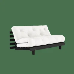 Roots Bäddsoffa Med Roots Madrass 160x200 Naturfärgad/Svartlackerad