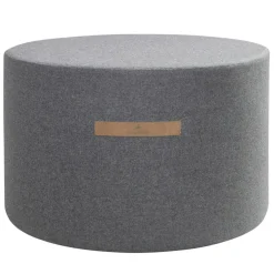Sara Rund Ullpuff 60x40 cm, Granite