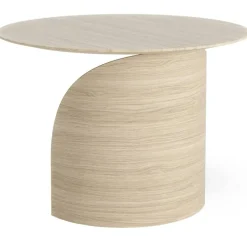 Savoa Soffbord Ø64 cm, Vit Ek