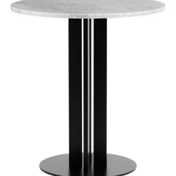 Scala Cafébord Ø70 cm, Vit Marmor
