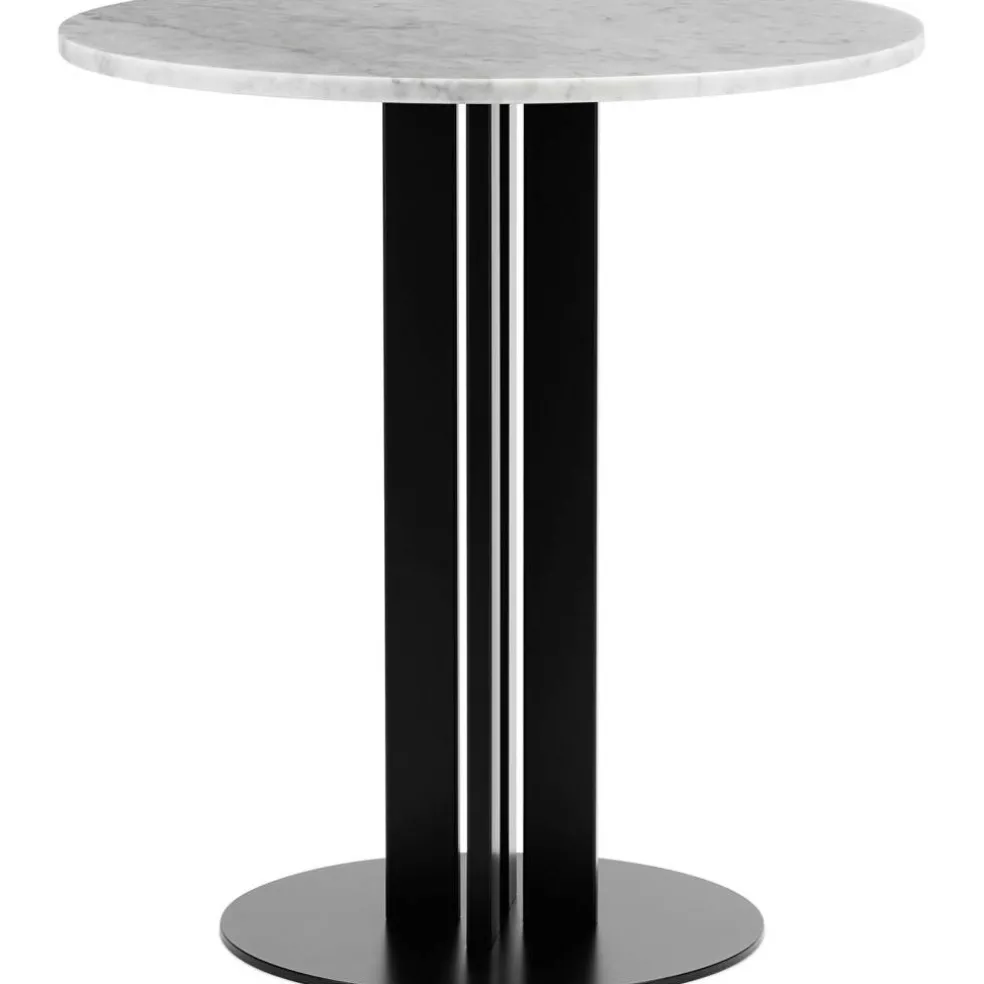 Scala Cafébord Ø70 cm, Vit Marmor